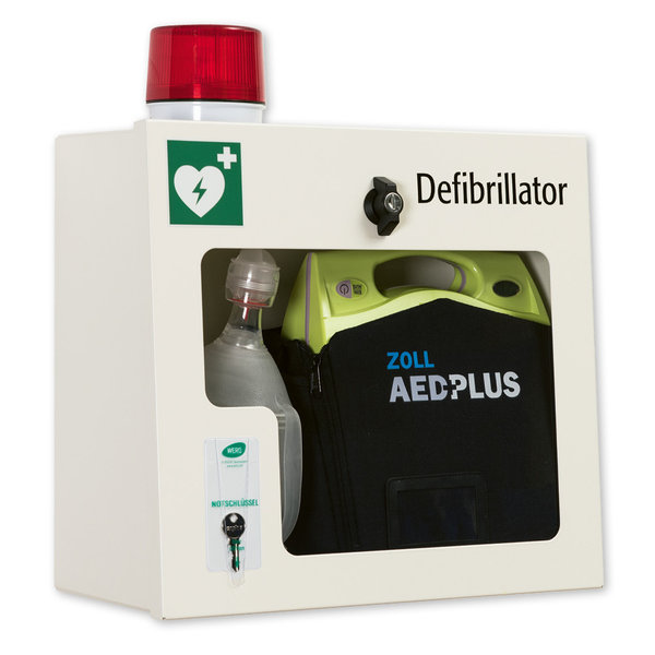 AED-Wandschrank mit Alarm, leer
